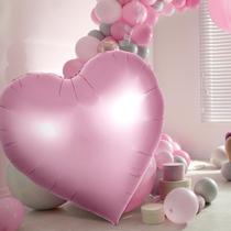 Balão Metalizado MiniInflat Large Heart 150 cm Festa de casamento rosa