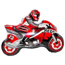 Balão Metalizado Moto Racing Festa Decoração Aniversario Balão Metalizado Moto Racing Festa Decoração Aniversario