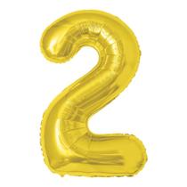 Balão Metalizado Numero 2 - Dourado Balão Metalizado Numero 2 - Dourado