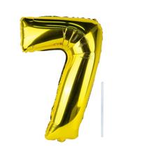 Balao Metalizado Numero 7 Dourado 261/7 - Yoss