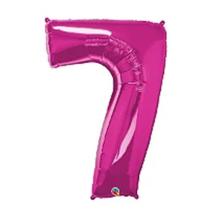 Balão Metalizado Número 7 Pink - (34"/ 86cm)
