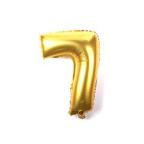 Balão metalizado numero dourado 40 cm 16