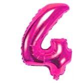 Balão Metalizado Número Pink de 40cm (16 Polegadadas) - Pink