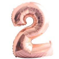 Balão Metalizado Número Rose Gold de 40cm (16 Polegadas) - Rose Gold Balão Metalizado Número Rose Gold de 40cm (16 Polegadas) - Rose Gold