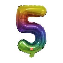 Balão Metalizado Números 16" 40cm - Degradê - 01 unidade