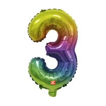 Balão Metalizado Números 28" 70cm - Degradê - 01 unidade