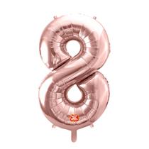 Balão Metalizado Números 28" 70cm - Rose Gold - 01 unidade Balão Metalizado Números 28" 70cm - Rose Gold - 01 unidade