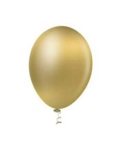 Balão Metalizado para Festa 07" Ouro - Pacote com 50 Unidades Balão Metalizado para Festa 07" Ouro - Pacote com 50 Unidades
