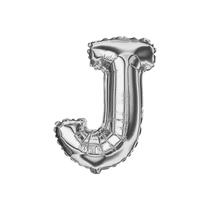 Balão Metalizado Prata Letra Decoração Festa 55 cm