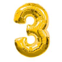 Balao Metalizado Pratica 40cm Dourado N3 Balao Metalizado Pratica 40cm Dourado N3