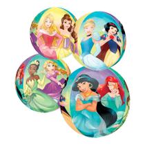 Balão Metalizado Princesas Micro Foil 16'' - 1 unidade - Cromus Balão Metalizado Princesas Micro Foil 16'' - 1 unidade - Cromus