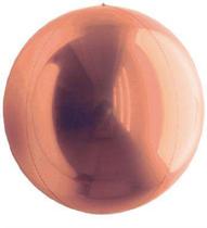 Balão Metalizado Redondo Esfera Rose Gold 20'' / 50 cm - 1 Unidade - Cromus