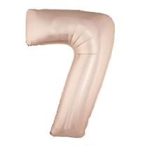 Balão Metalizado Rose Gold Número 7 - 1 Metro