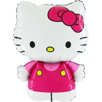 Balão Metalizado Toyland Hello Kitty 30cm vestido de rosa Balão Metalizado Toyland Hello Kitty 30cm vestido de rosa