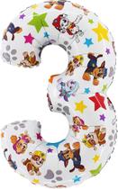 Balão Metalizado Toyland Paw Patrol Número 3 - 72cm - Festa Infantil