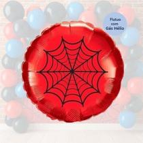 Balão Metalizado Vermelho - Teia - 45cm x 45 cm - Animare - Valor Unitário