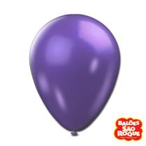 Balao Metallic Balloon Sao Roque N 9 25un Roxo