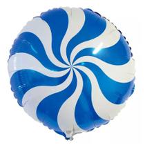 Balão Microfoil Pirulito Azul - 1 unidade - 45cm (18'') - Balões São Roque - Rizzo Balão Microfoil Pirulito Azul - 1 unidade - 45cm (18'') - Balões São Roque - Rizzo