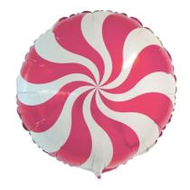 Balão Microfoil Pirulito Rosa - 1 unidade - 45cm (18'') - Balões São Roque - Rizzo Balão Microfoil Pirulito Rosa - 1 unidade - 45cm (18'') - Balões São Roque - Rizzo
