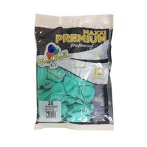 Balão N12 Liso Maxxi Premium Verde Candy c/25 Festball - Fest Ball