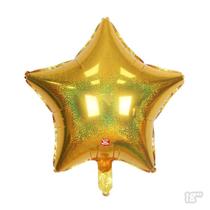 Balão N18 Metalizado Estrela Glitter Dourada São Roque - Sao Roque Balão N18 Metalizado Estrela Glitter Dourada São Roque - Sao Roque