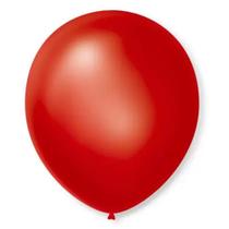 Balão n7 50 un vermelho cintilante São Roque