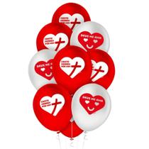 Balao N9 Tema Jesus Cristo Nazare Amado Coração Evento Festa