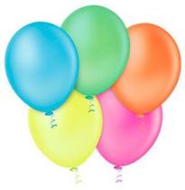 Balao neon 9 sortido c/25 pic pic - BALOES PIC PIC Balao neon 9 sortido c/25 pic pic - BALOES PIC PIC