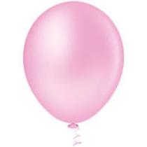 Balão Nº 9 Liso Rosa Claro 50 unid.