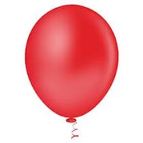 Balão Nº 9 Liso Vermelho 50unid.