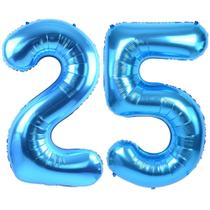 Balão Numérico TONIFUL 25 Blue Foil Mylar 102 cm Aniversário