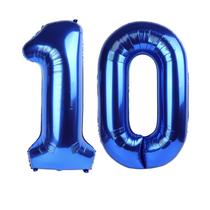 Balão número 10 para decoração de 10º aniversário Mluchee