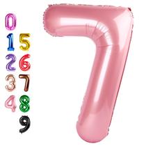 Balão Número Enyeopd 40" Rosa Pérola para Festa Balão Número Enyeopd 40" Rosa Pérola para Festa