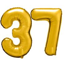 Balão Numero Metalizado 01 mt Gigante Bexiga Metalica festa