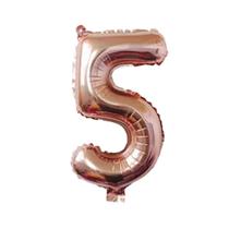Balão Número Metalizado Bexiga Festa Aniversário
