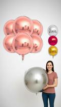 Balão Orb 4D Metalizado 50 Polegadas 10 Unidades