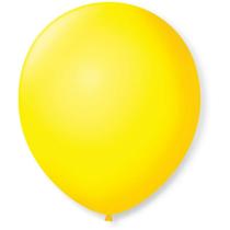 Balão p/Decoração Redondo N.09 Amarelo Citrino 50un
