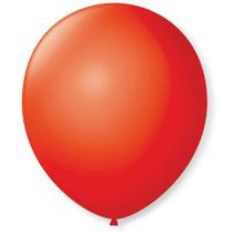 Balão p/Decoração Redondo N.09 Vermelho Quente 50un