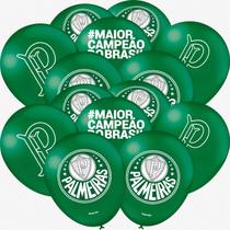 Balão Palmeiras Verde Especial Premium 9 Polegadas Kit 25 Bexigas Oficial Balão Palmeiras Verde Especial Premium 9 Polegadas Kit 25 Bexigas Oficial