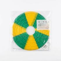 Balão Papel Lanterna Médio Brasil - Verde Amarelo 30cm