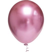 Balao para Decoracao Redondo N.010 Platino Rosa - Riberball