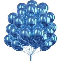 Balão PartyWoo Metallic Blue 50 peças de 30 cm para guirlanda/arco