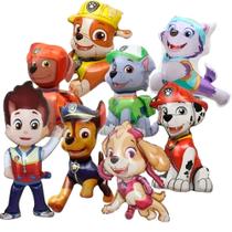 Balão Patrulha Canina Bexiga Festa Aniversário Grande Kit 8 Peças