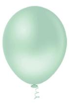 BALÃO PEROLA REDONDO PIC PIC N 9 VERDE CANDY Pacote com 25 unidades