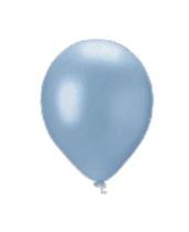 BALÃO PEROLA REDONDO PIC PIC N09 - AZUL CANDY Pacote com 25 unidades
