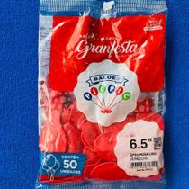 Balão Pic Pic 6,5 Pera Liso Vermelho