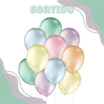 Balão Pic Pic Perolado N9 C/25un Festa Aniversario