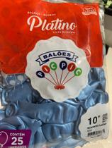 Balão platino N 10 com 25 unidades Balão platino N 10 com 25 unidades