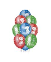 Balão Premium 12" PJ Masks - Pacote com 10 Unidades