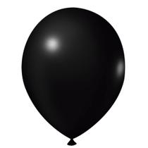 Balão Preto de Látex - 9 Polegadas - 50 Unidades - Balões Joy